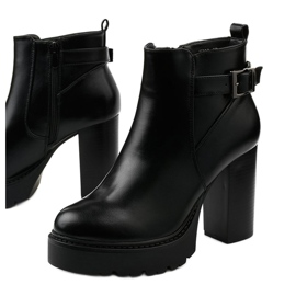Botins pretos com zíper Forestcreek 1