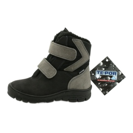 Botas pretas com membrana Mazurek 1351 preto cinza 5
