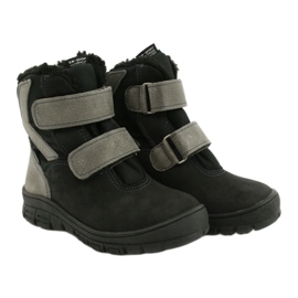 Botas pretas com membrana Mazurek 1351 preto cinza 4