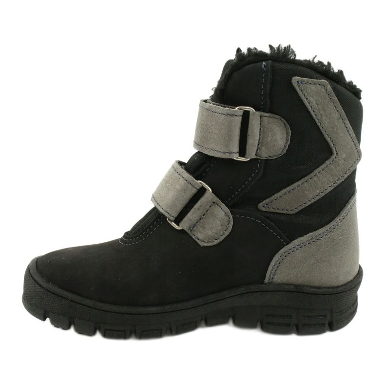 Botas pretas com membrana Mazurek 1351 preto cinza 1