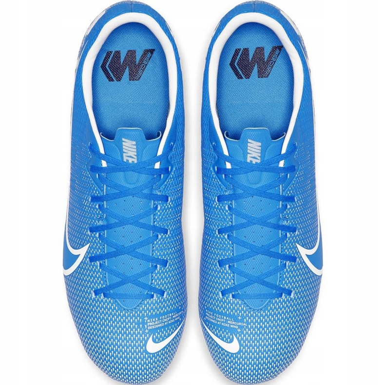 Chuteiras Nike Mercurial Vapor 13 Academy FG / MG AT5269 414 azul azul 1