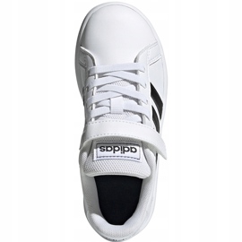 Sapatos para crianças adidas Grand Court C branco e preto EF0109 1