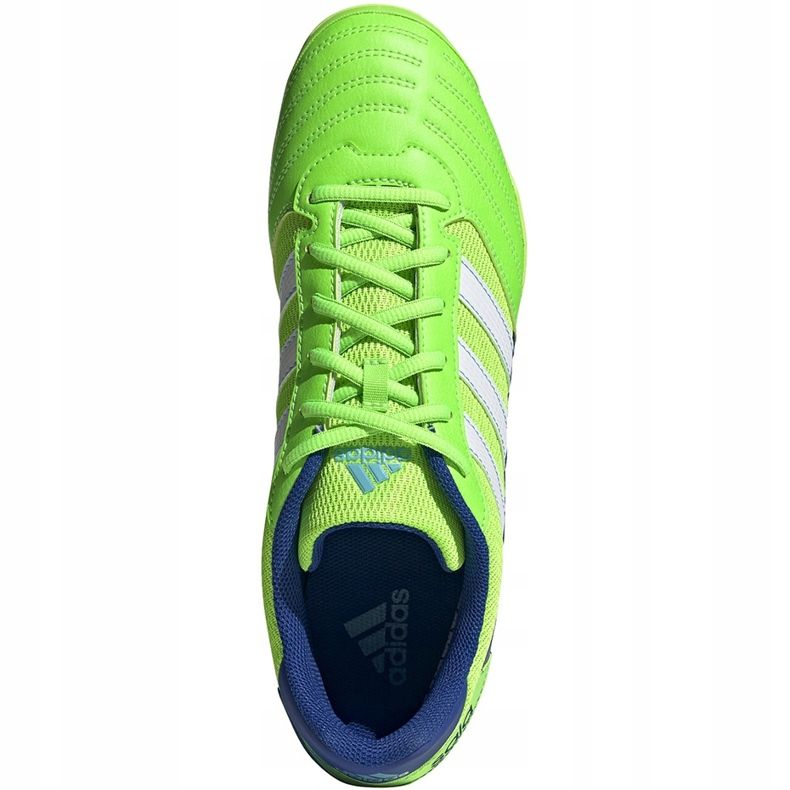 Chuteiras Adidas Super Sala verde e azul FV2564 1
