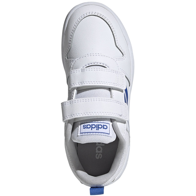 Sapatos infantis Adidas Tensaur C branco e azul EF1096 1