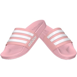 Chinelos Adidas Adilette Shower K rosa para crianças G27628 1