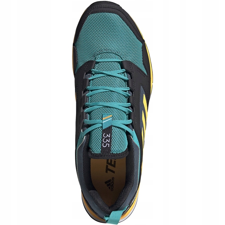 Sapatos masculinos Adidas Terrex Agravic Tr preto e turquesa FV2418 verde amarelo 1