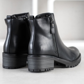 Ideal Shoes Botas Pretas Confortáveis preto 1