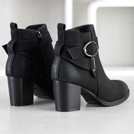J. Star Botas casuais com fivela preto 1