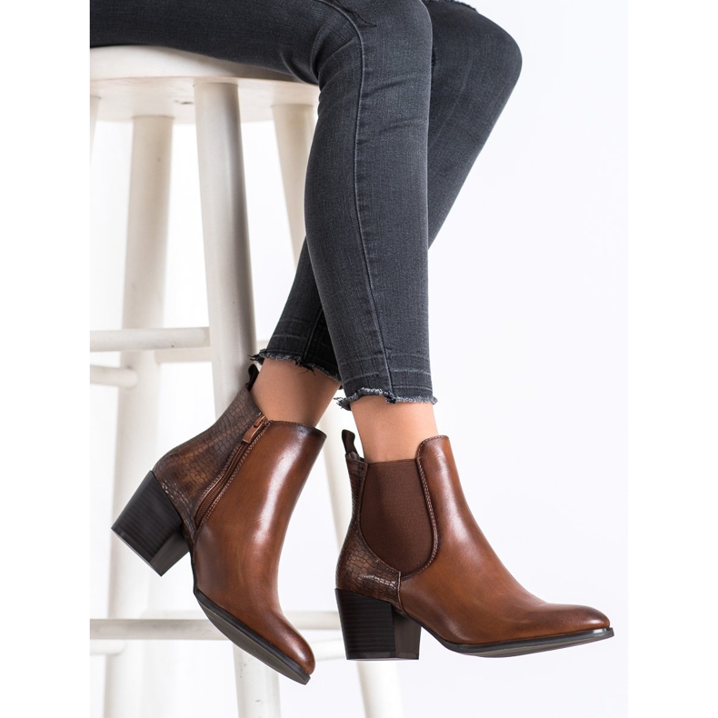 Botas Sergio Leone na moda marrom 2