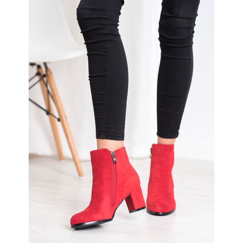 Wilady Botas vermelhas elegantes vermelho 2