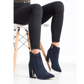 Corina Botas da moda azul marinho azul-marinho 2