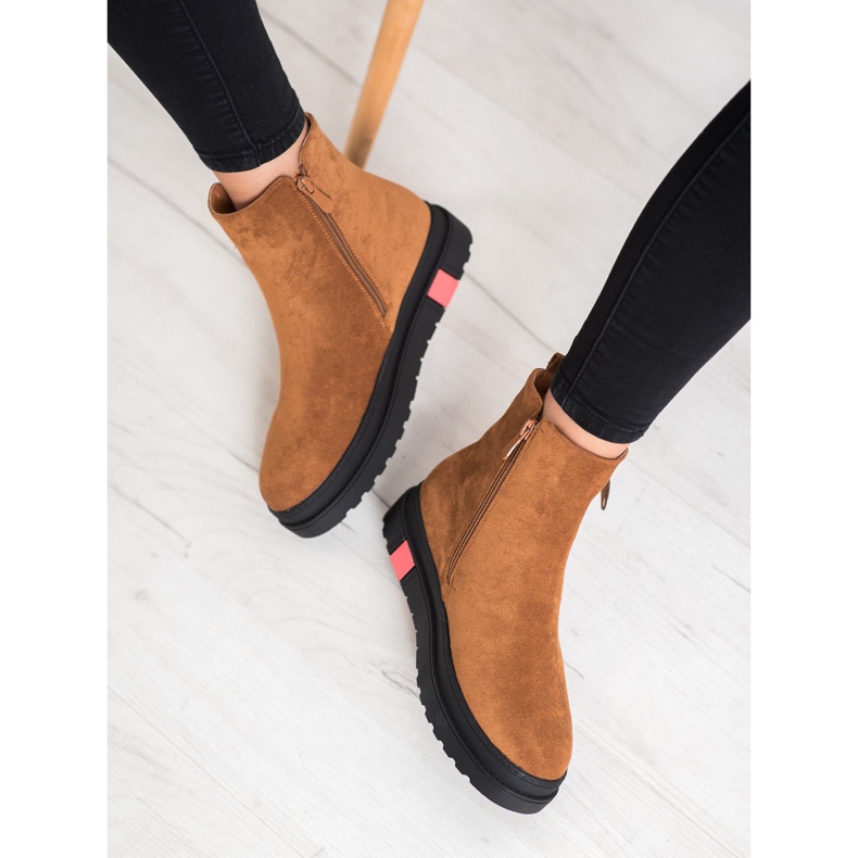 Seastar Botas na plataforma preta castanho 1