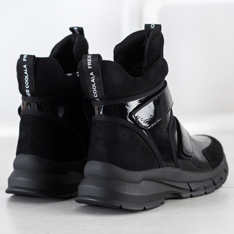 SHELOVET Botas de inverno com velcro preto 2 SHELOVET Botas de inverno com velcro preto 2