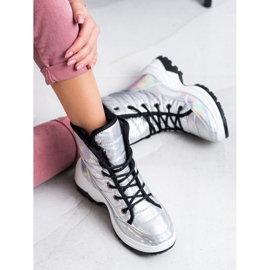 SHELOVET Botas de neve Holo Confortáveis branco multicolorido 2