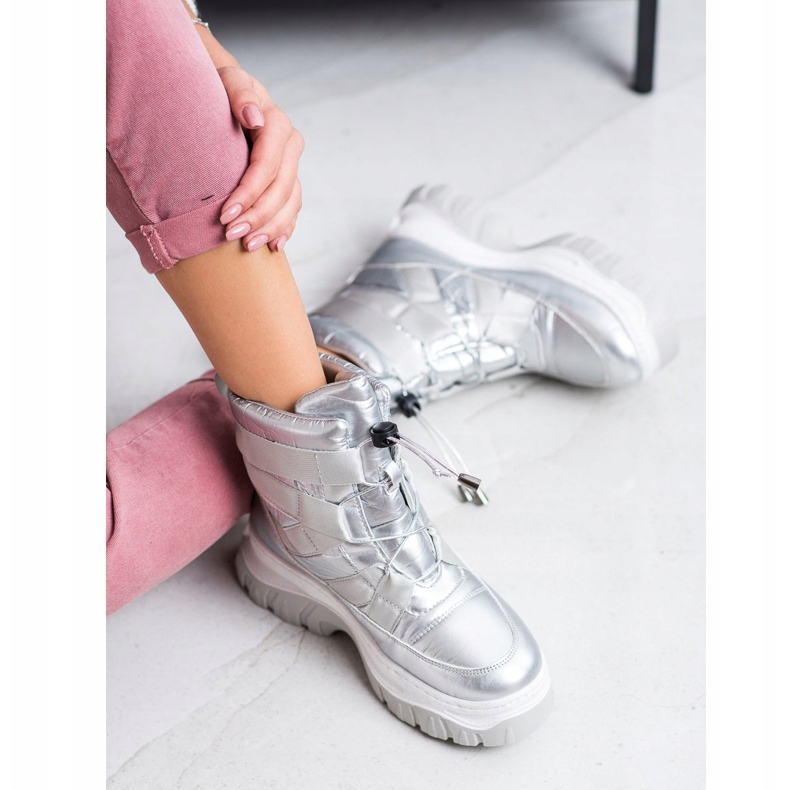 SHELOVET Botas de neve prateadas para aquecimento prata 2