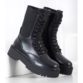 Yes Mile Botas altas pretas preto 2