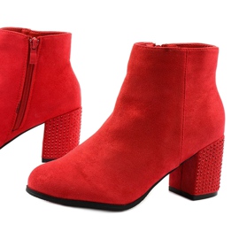 Botas de tornozelo com glitter vermelho no post da Slatemark 1 Botas de tornozelo com glitter vermelho no post da Slatemark 1