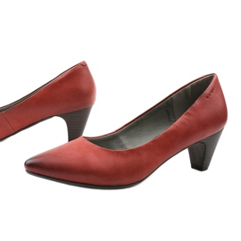 Sapatos femininos de framboesa no poste Ynisol vermelho 1