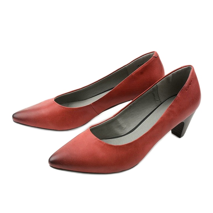 Sapatos femininos de framboesa no poste Ynisol vermelho 2