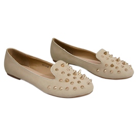 Bailarinas com pregos Y271 Bege Spikes 1