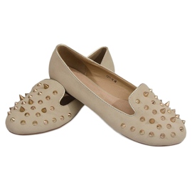 Bailarinas com pregos Y271 Bege Spikes 2