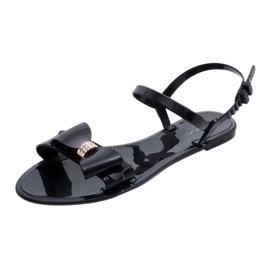 PT7-1 Sandálias de borracha pretas preto 1