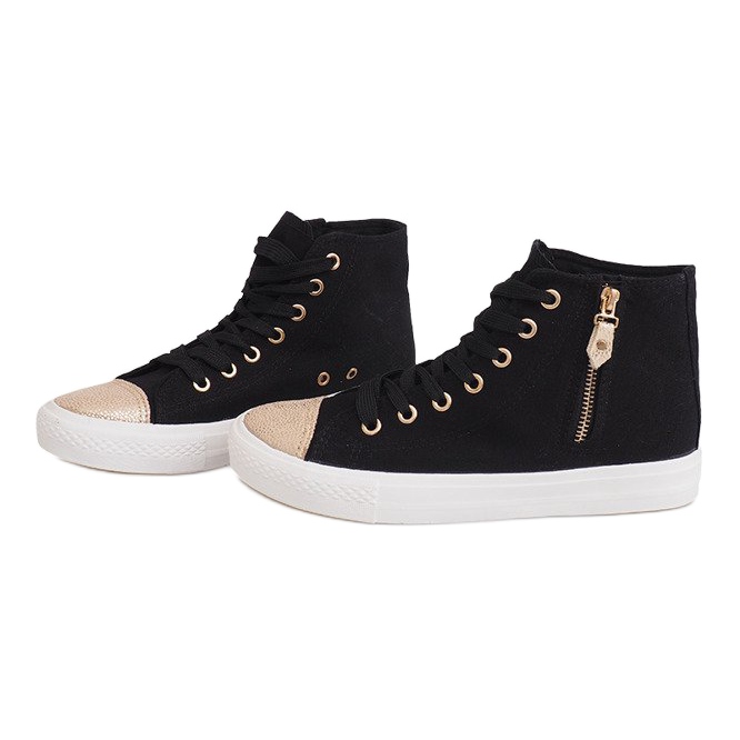 Tênis High Slider Hit Tênis H-11 Preto branco 1