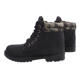 Botas de madeira isoladas MD1710C pretas preto 1