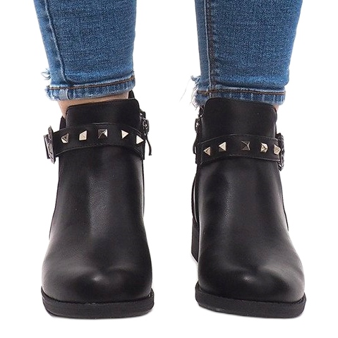 Botas Chelsea sólidas e isoladas CH-90 Black preto 2