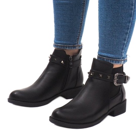 Botas Chelsea sólidas e isoladas CH-90 Black preto 1