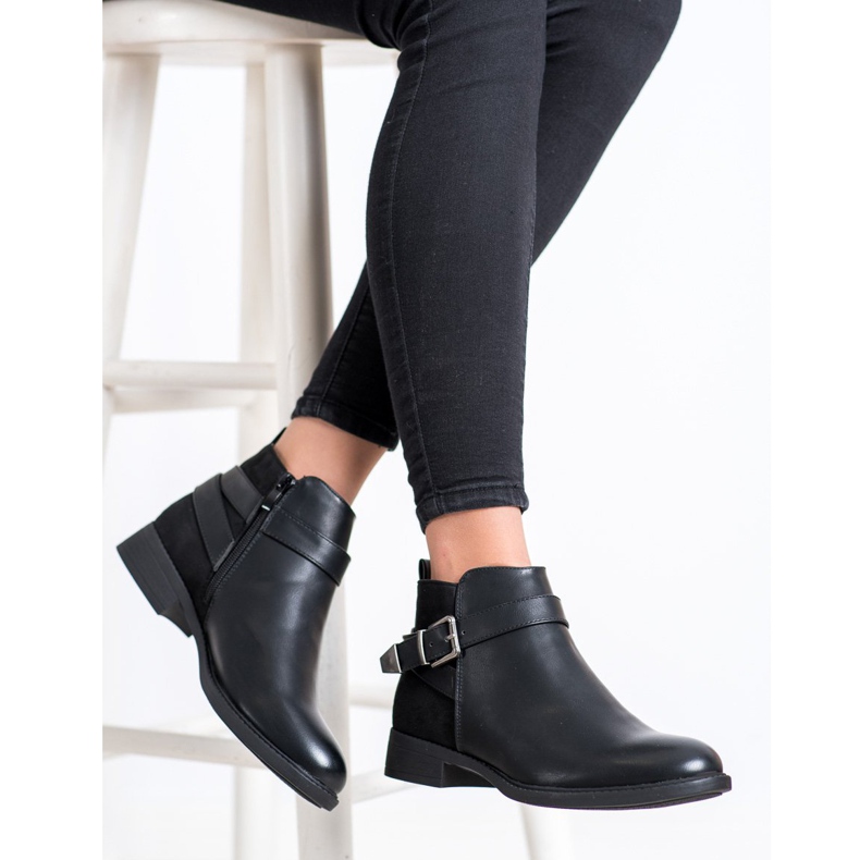 Anesia Paris Botas Clássicas Com Fivela preto 1