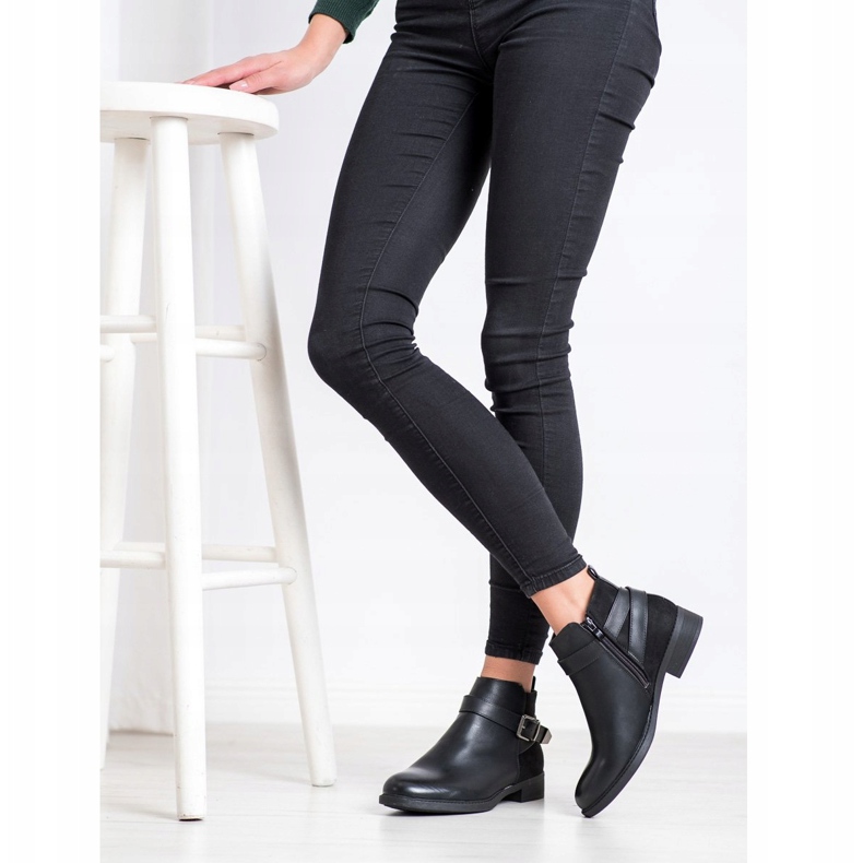 Anesia Paris Botas Clássicas Com Fivela preto 2