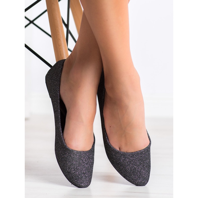 Seastar Bailarinas de purpurina prata cinza 1