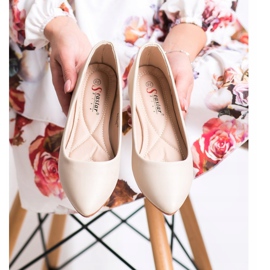 Seastar Bailarinas de couro ecológico bege 1