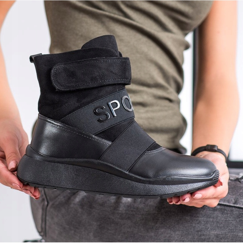 SHELOVET Botas Esportivas Quentes preto 2