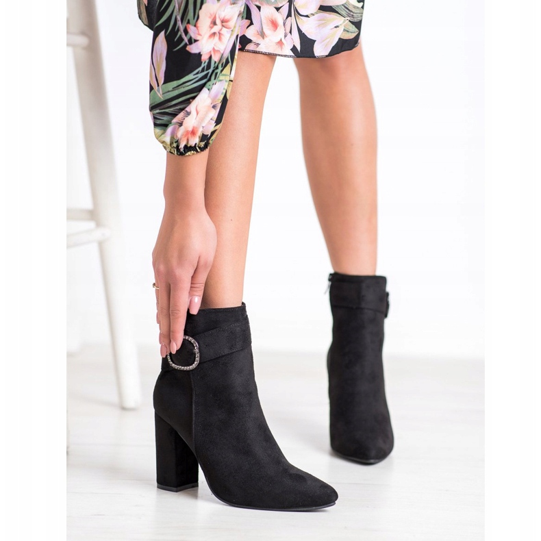 Weide Botas Elegantes Com Fivela preto 1