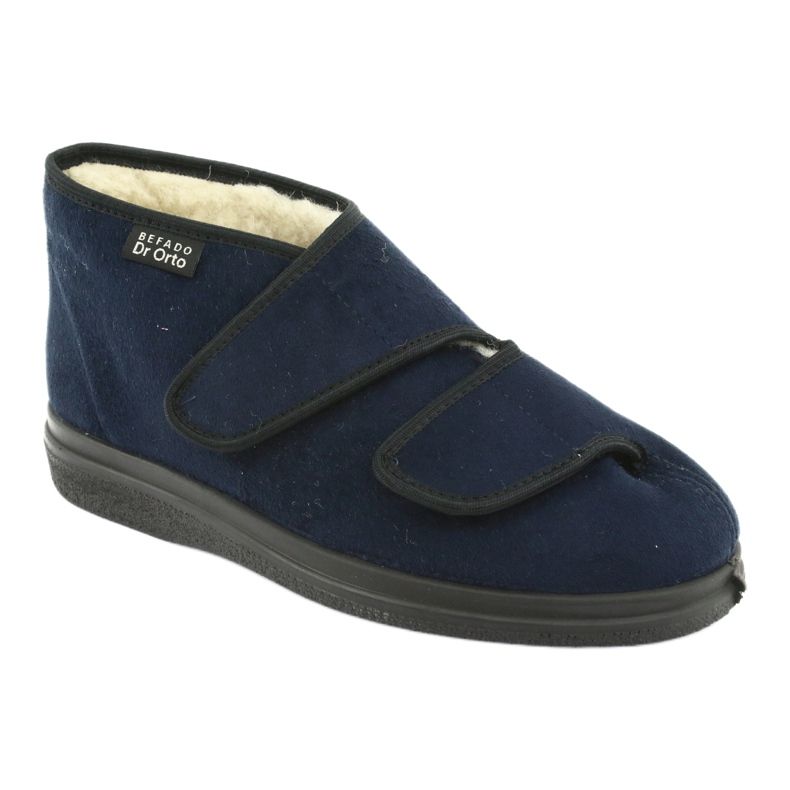 Sapatos femininos Befado pu 986M010 azul marinho 2