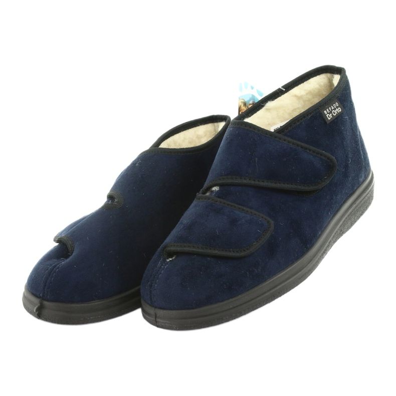 Sapatos femininos Befado pu 986M010 azul marinho 3