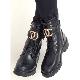 Botas militares pretas NC1105 Pretas preto 2