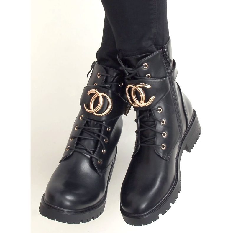 Botas militares pretas NC1105 Pretas preto 2