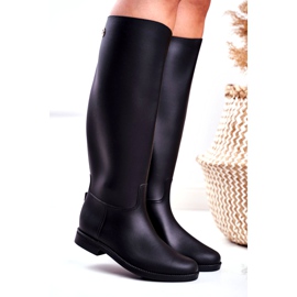 SEA Botas de chuva pretas femininas sob o joelho Botas de equitação pretas com garoa preto 1 SEA Botas de chuva pretas femininas sob o joelho Botas de equitação pretas com garoa preto 1
