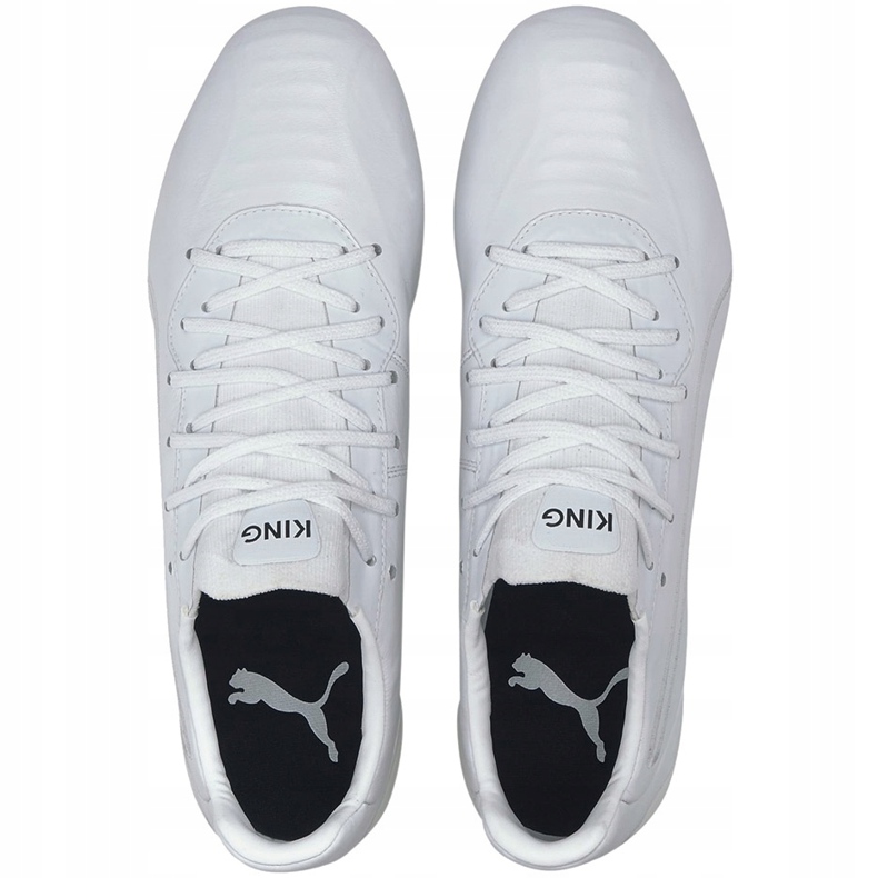 Botas de futebol Puma King Platinum Fg Ag branco 105606 03 1