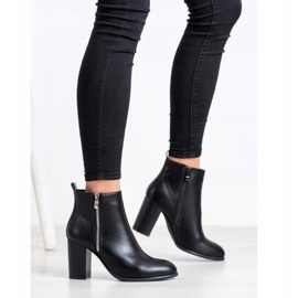 Cm Paris Botas clássicas com zíper decorativo preto 2