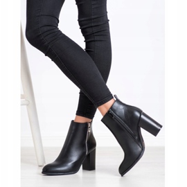 Cm Paris Botas clássicas com zíper decorativo preto 1
