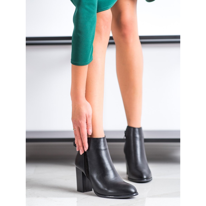 Cm Paris Botas elegantes de couro ecológico preto 1