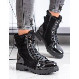 SHELOVET Trappers elegantes com aquecimento preto 2