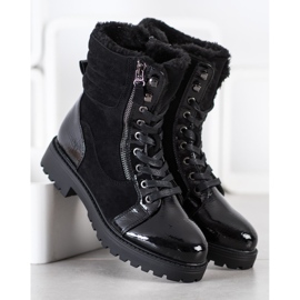 SHELOVET Trappers elegantes com aquecimento preto 1