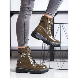 SDS Trappers lacados elegantes verde 1