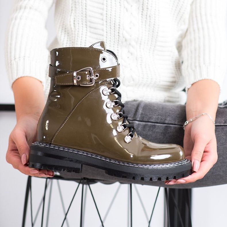 SDS Trappers lacados elegantes verde 2