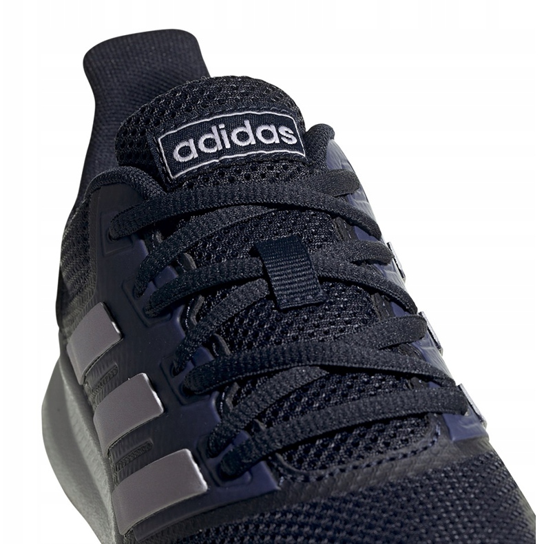 Sapatos femininos Adidas Runfalcon azul marinho e rosa EG8626 tolet 4